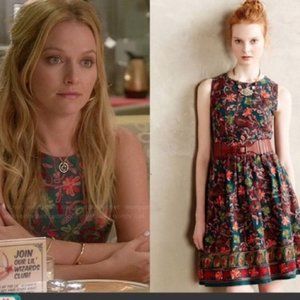 NWT Anthropologie Needlepoint Garden Dress 0 $188